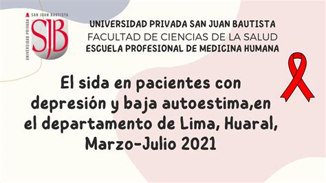 Solution El Sida En Pacientes Con Depresi N Y Baja Autoestima En El