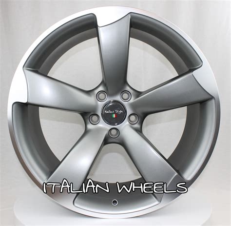 Juego De 4 Llantas Audi Rs 19x8 5 Et35 Grey Metal Autollantas24