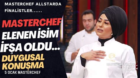 MASTERCHEF ALLSTARDA BUGÜN ELENEN İSİM İFŞA OLDU YAPTIĞI DUYGUSAL