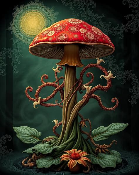 poison mushroom  ai photo generator starryai