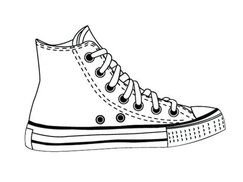 High Top Sneaker Converse Shoe Svg Digital File Download Etsy