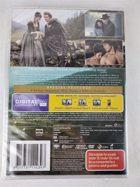 Outlander Season 1 One Volume One PAL DVD Digital UV Region 2 4 5