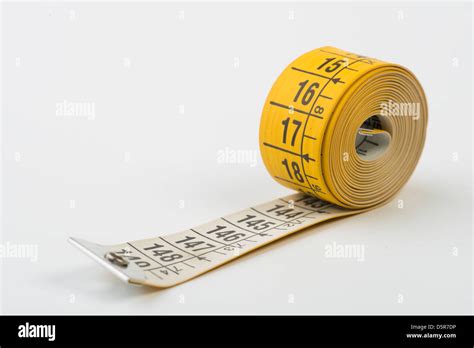 Yellow Tape Measure Stock Photo Alamy