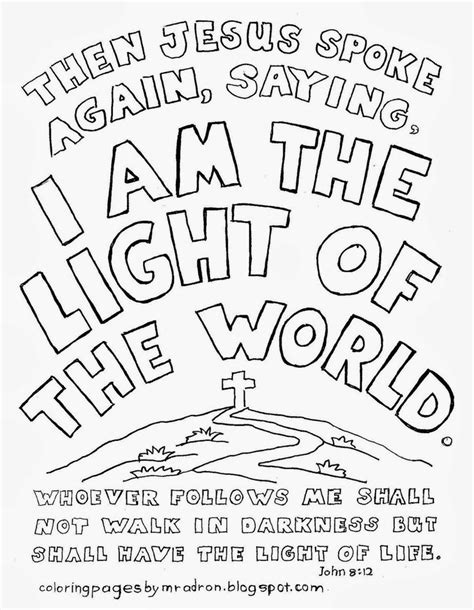 A Poster With The Words I Am The Light Of The World And An Image Of Jesus