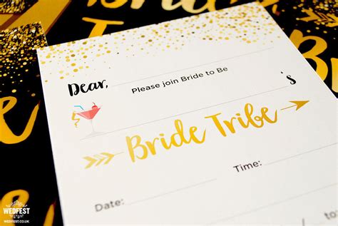 Bride Tribe Hen Bachelorette Party Invitations Hen Party Wristbands Team Bride Tribe Hen