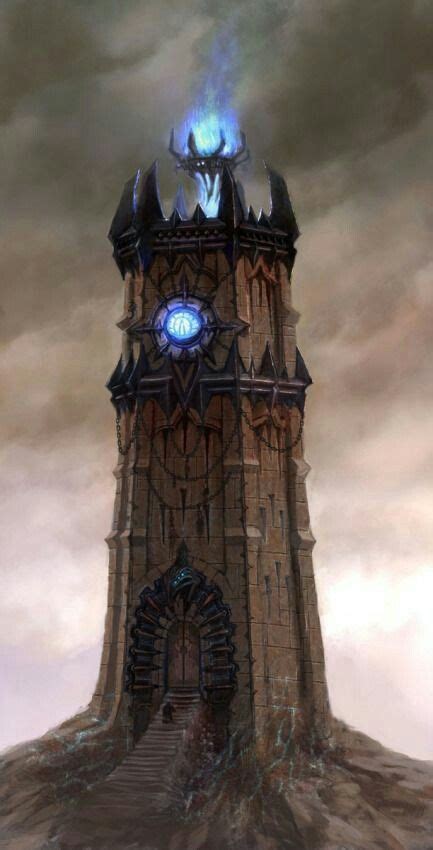 Tower With Portal To Fell With Images Fantasy Castle Fantasy