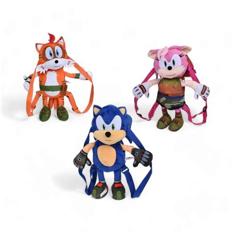 Peluche Mochila Coleccionable Sonic The Hedgehog Cm