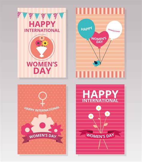 International Women's Day Cards 192374 Vector Art at Vecteezy