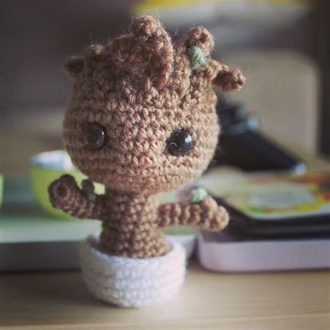 Baby Groot Amigurumi Crochet Plush Guardians of the Galaxy