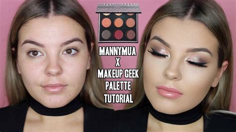 Makeupgeek X Mannymua Palette Makeup Tutorial ♡ Smokey Eyes ♡ Jasmine Hand Youtube