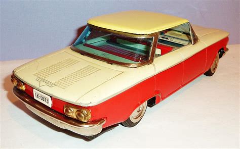 Ichiko Japanese Tin Litho Friction Chevrolet Corvair Door