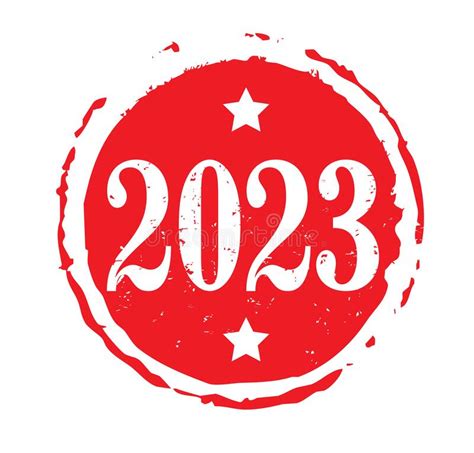 Red Stamp And Text 2023 Vector Illustration Stock Vector