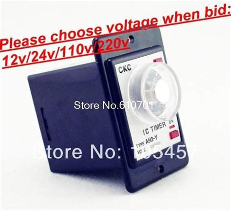 Power On Delay Timer Time Relay 0 1 Seconds Panel Installation AH2 Y