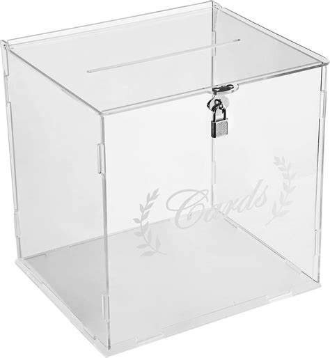 Acryl Hochzeitskartenbox Transparente Kartenbox Mit Schloss Und