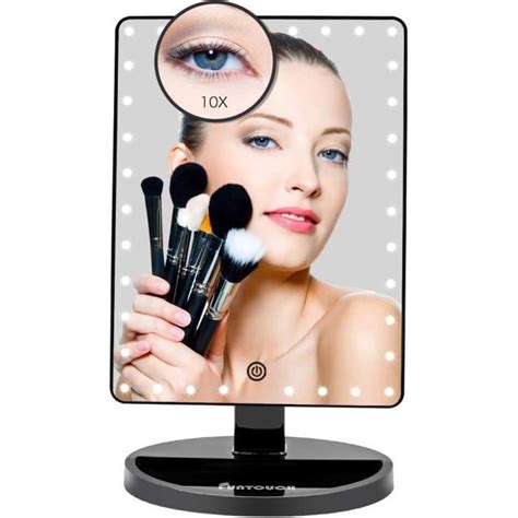 Grand miroir de maquillage lumineux modèle XL miroir lumineux avec