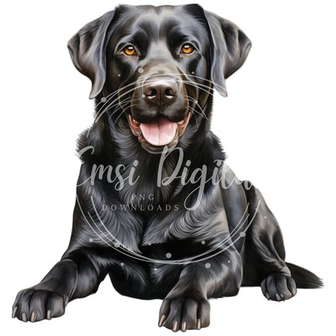 Black Labrador Clipart High Quality Transparent Png Watercolor Dog