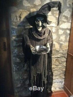 Life Size Witch Fortune Teller Halloween Party Haunted House Prop