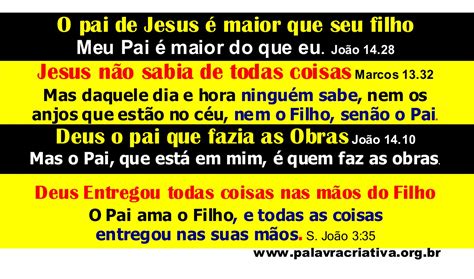 Meu Pai Maior Que Eu Disse Jesus Quem Seu Pai Palavra