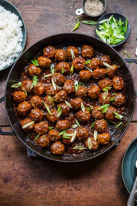 Honey Garlic Meatballs Recipe Dinner Then Dessert