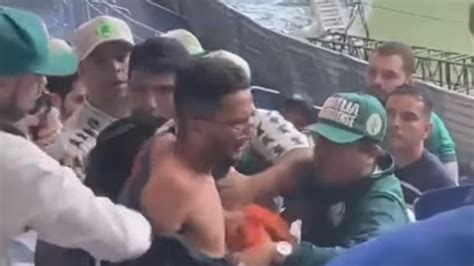 VÍDEO Flamenguista é espancado por torcedores do Palmeiras no estádio