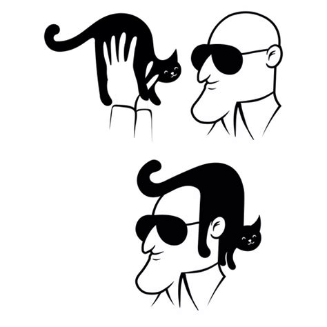 Easy Cat Hairstyle Sticker Sticker Mania