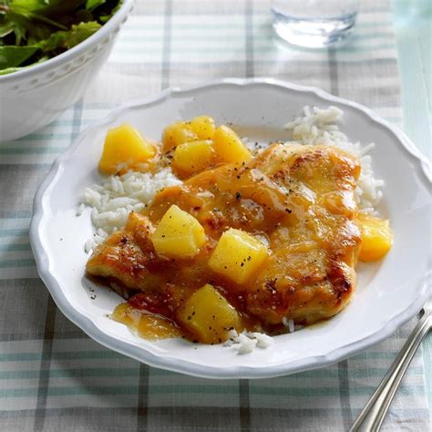 Chicken With Pineapple Sauce Recipe How To Make It Taste Of Home