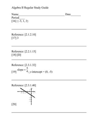 Algebra Ii Study Guide Pdf