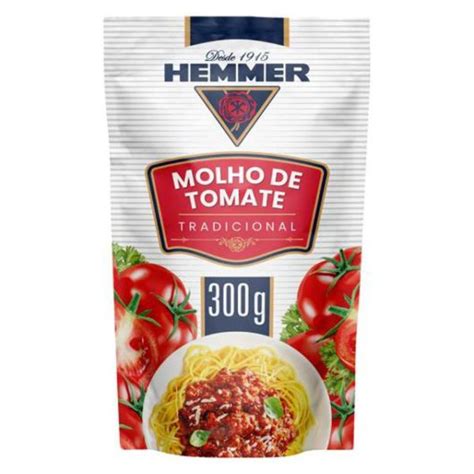 Molho De Tomate Hemmer Tradicional 300G Kiqualy