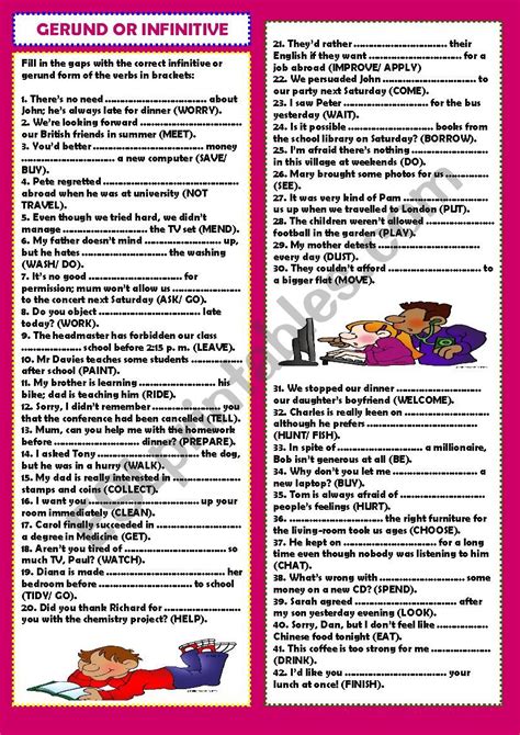 Gerund Or Infinitive Rephrasing Key Esl Worksheet By Dinglesazara Hot Sex Picture