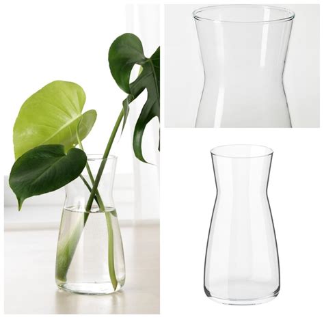 Jual KARAF Vas Bunga Kaca Pitcher Karaff Asli Ikea 1lt Jar Minumal