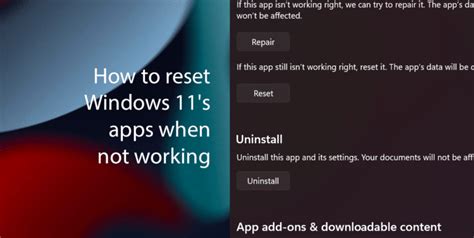 How To Reset Windows 11s Apps When Not Working Ithinkdifferent