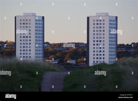 20th Century Public Housing Tower Blocks Of Seaton Crescent Aberdeen