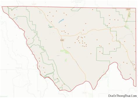 Map of Custer County, Colorado