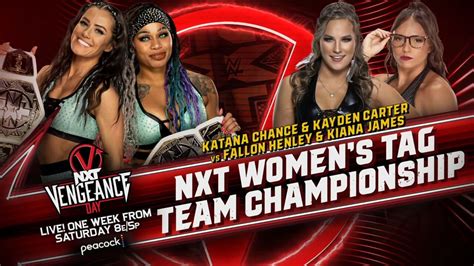 NXT Women S Tag Team Title Match Set For NXT Vengeance Day