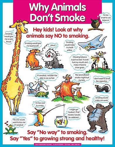 Why Animals Dont Smoke (Display Poster)-journeyworks.com