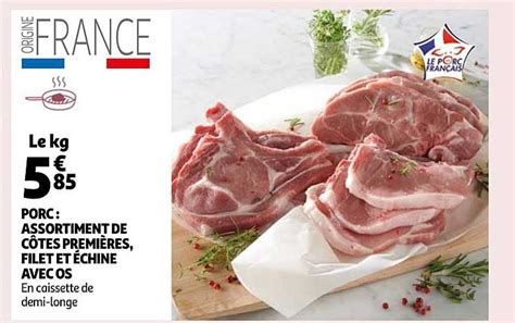 Promo Porc Assortiment De C Tes Premi Res Filet Et Chine Avec Os