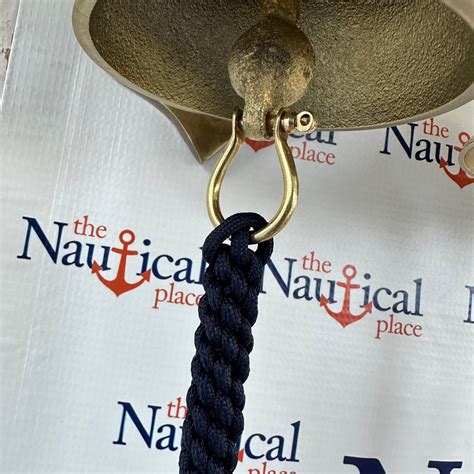 Rope Bell Pull W Brass Shackles Braided Knot Lanyard Hand Tied