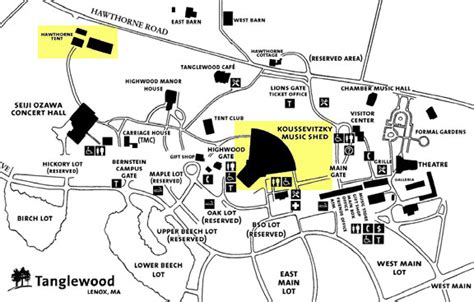 Tanglewood Park Map