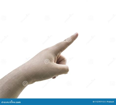 Woman Hand Pointing Up With Index Finger Stock Image Image Of Gesture