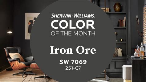 March 2022 Color Of The Month Iron Ore Sherwin Williams Youtube