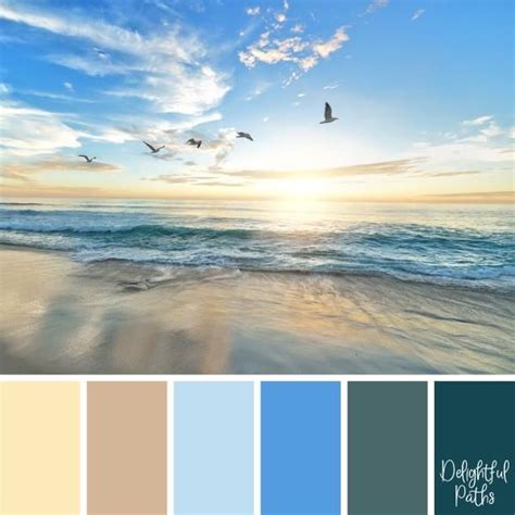 Coastal Inspired Color Palettes Delightful Paths Coastal Colors