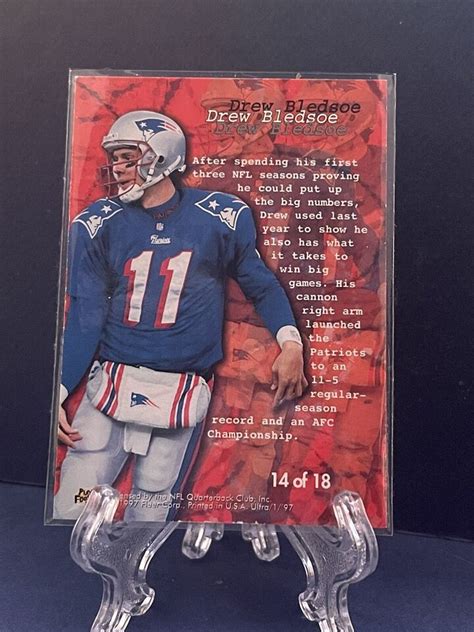 Drew Bledsoe 1997 Fleer Ultra Blitzkrieg 14 New England Patriots EBay