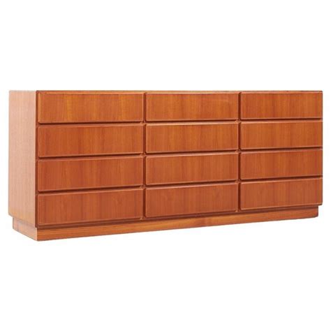 Lane Perception 6 Drawer Lowboy Dresser Mid Century Modern Furniture