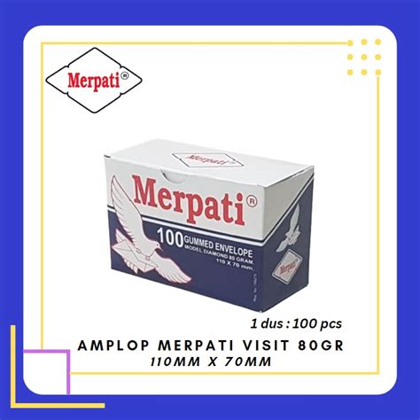 Jual MERPATI Amplop Visit 80 Gr Kecil 1 Dus 100 Amplop Shopee Indonesia