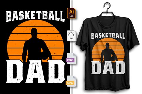 Basketball Dad T Shirt Design Graphic By Merch Burner Creative Fabrica