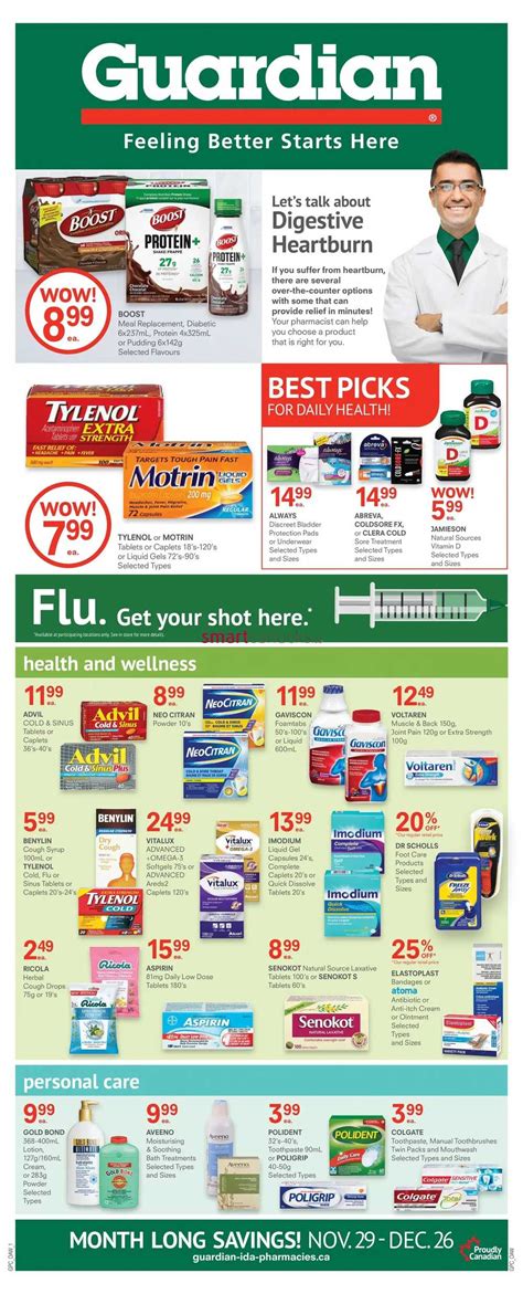 Guardian Pharmacy Flyer November 29 To December 26