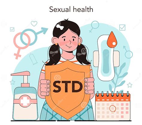 Sexual Education Concept Sexual Health Lesson For Young People Stock Vector Illustration Of