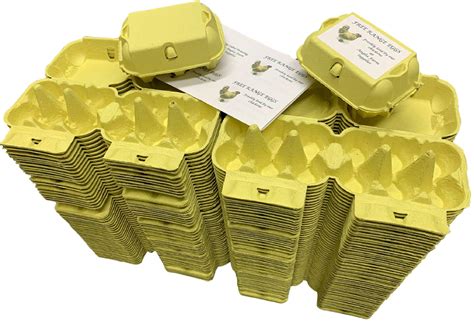 Buy Anglia Farm Supplies Effect Marne Yellow Egg Boxes Fibre Half