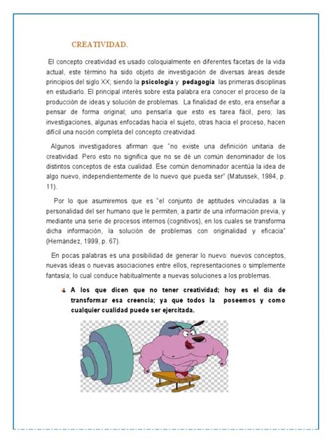 Creatividad Y Toma De Desiciones Pdf Creatividad Toma De Decisiones