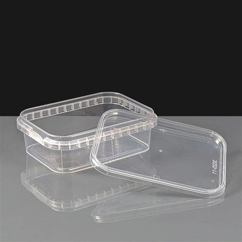 Rectangular Ml Tamper Evident Container And Lids